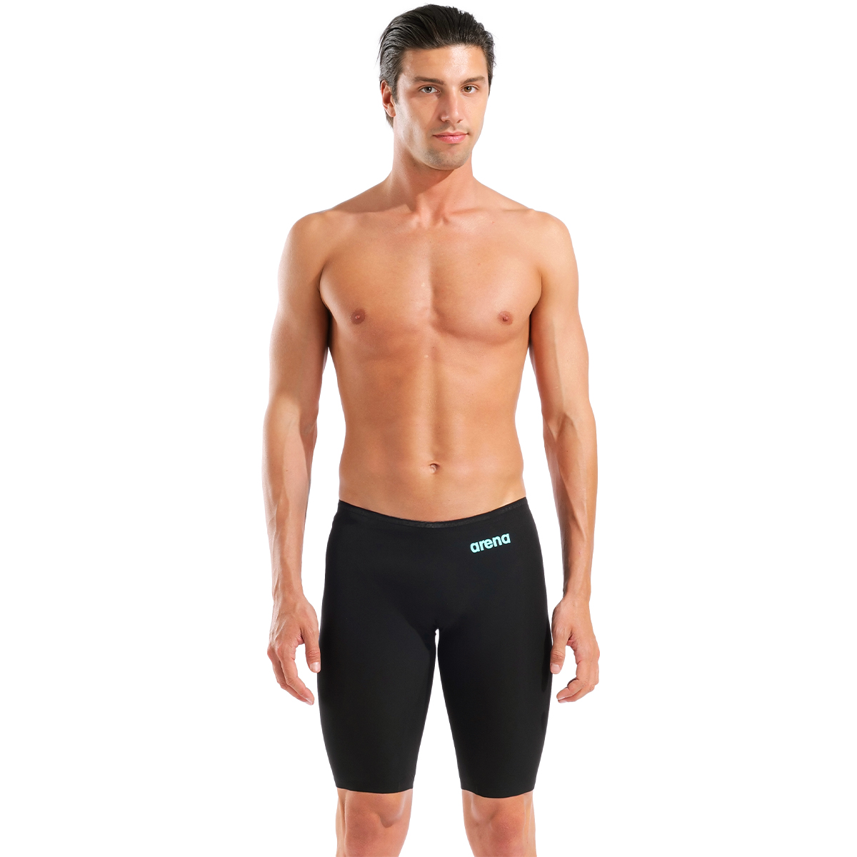 Mens Powerskin Veloce Black Teal Jammer